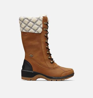 Sorel Whistler Boots UK - Womens Snow Boots Brown,Black (UK4795128)